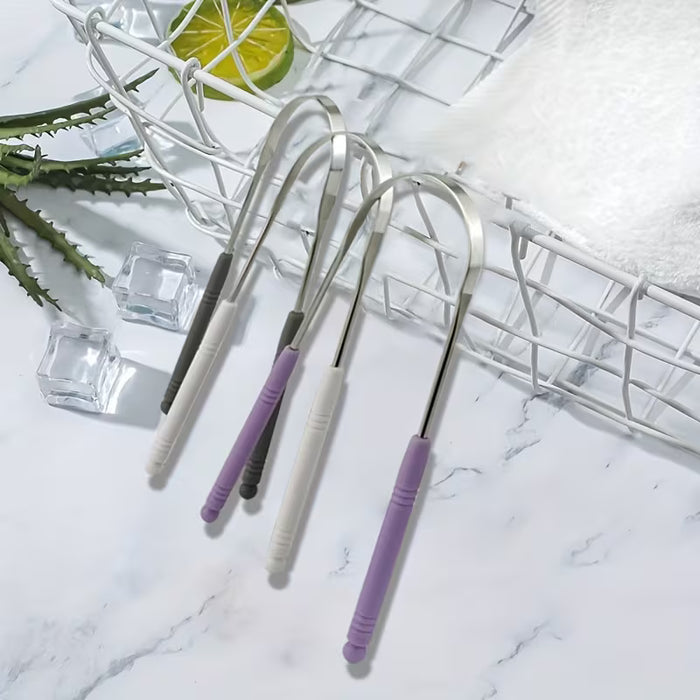 Raspador de lengua para adultos, herramienta de limpieza de lengua, unisex