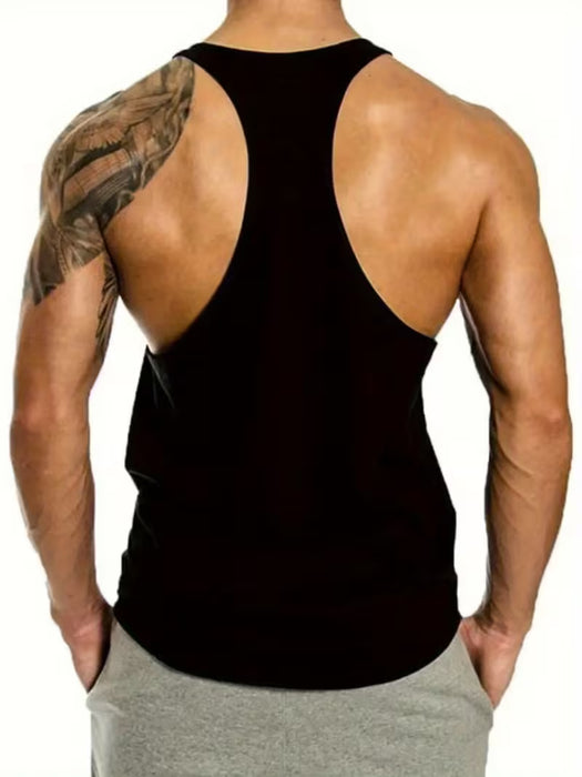 Camisetas de Tirantes para Hombre con Estampado de Letras