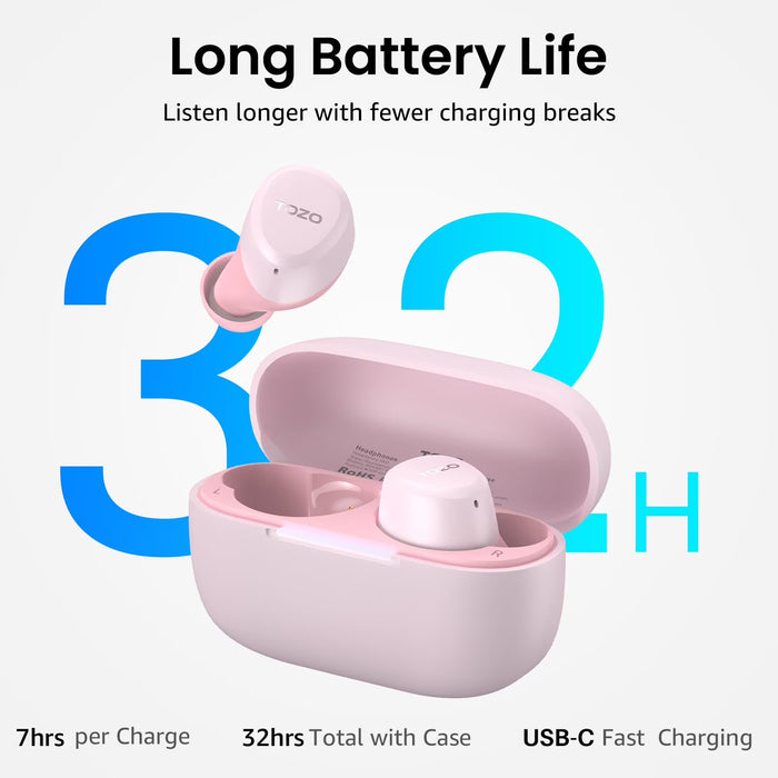 TOZO A1 Mini Auriculares inalámbricos Bluetooth con 32 horas de autonomía