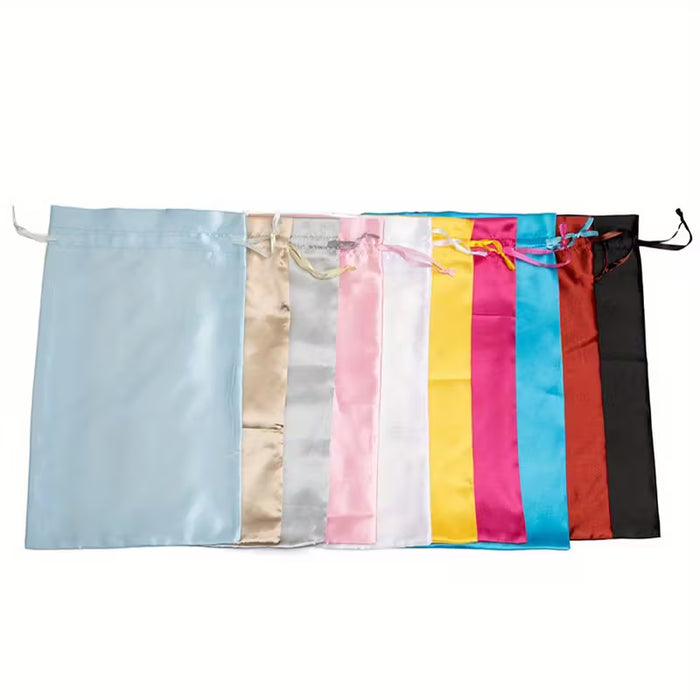 3pcs, Bolsa De Satén, Bolsa De Joyería, Bolsa De Regalo Con Cordón