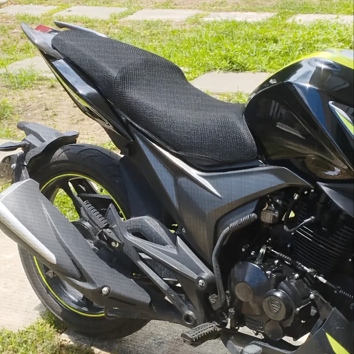 Funda de cojín de asiento modificado para motocicleta, almohadilla protectora de malla
