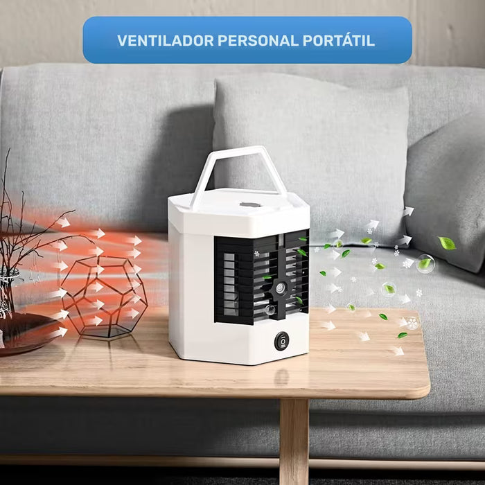 Aire Acondicionado Portátil Mejorado, Ventilador de Enfriamiento Rápido y Fácil, Mini
