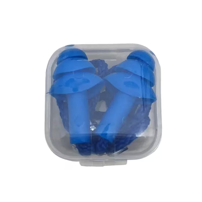 Tapones de silicona con cuerda diseñados para reducir el ruido en actividades