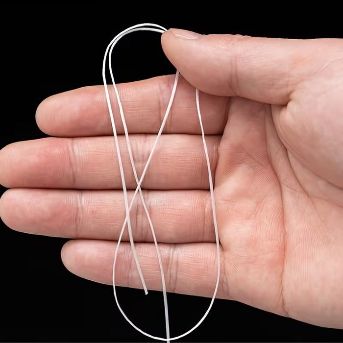 2 piezas de cuerda elástica de 0.8 mm, cuerda elástica para pulseras, cuerda de cristal