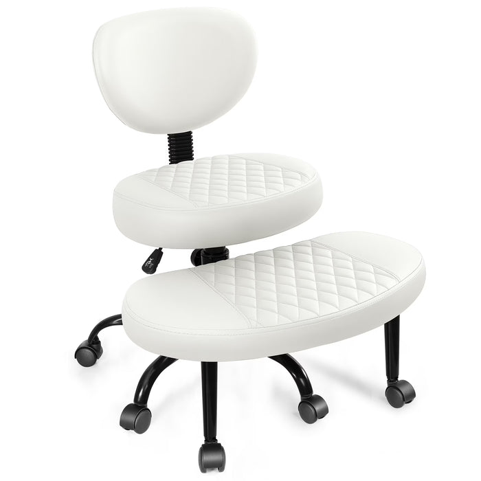 COOLHUT Silla de piernas cruzadas de oficina ergonómica