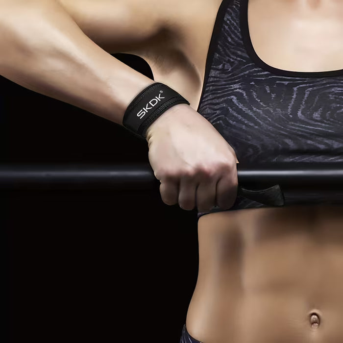 1 Par de Pulseras Ajustables de Levantamiento de Pesas para Culturismo y Entrenamiento de Fuerza