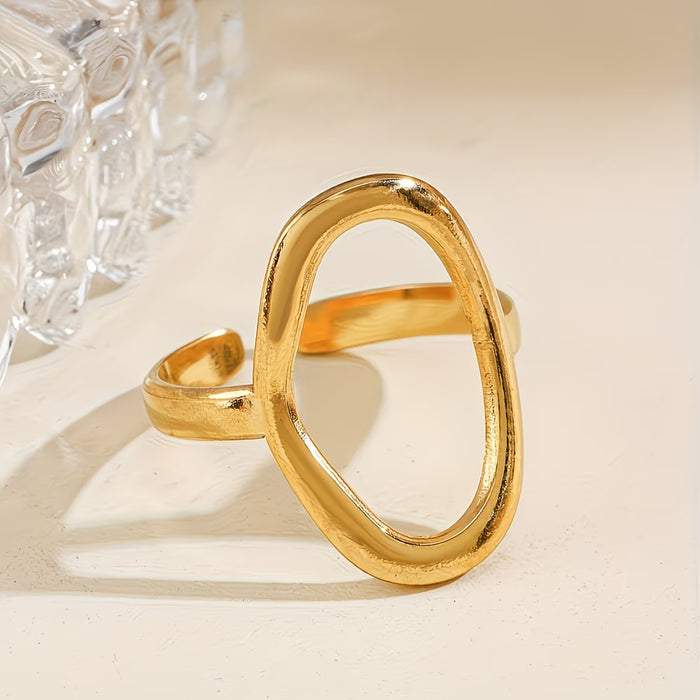Anillo de acero inoxidable hipoalergénico de alta calidad con aro abierto
