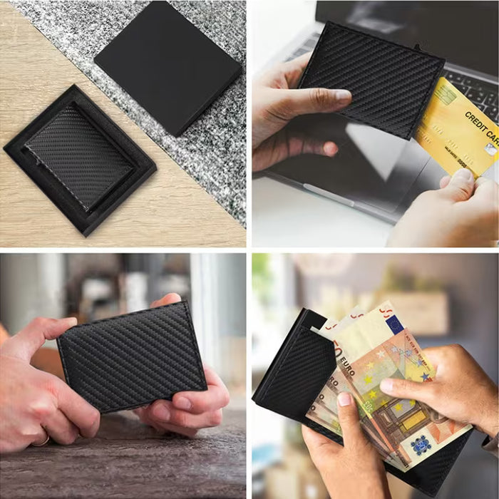 Portatarjetas Práctico: Funda de Aleación de Aluminio Ultrafina Antirrobo con RFID