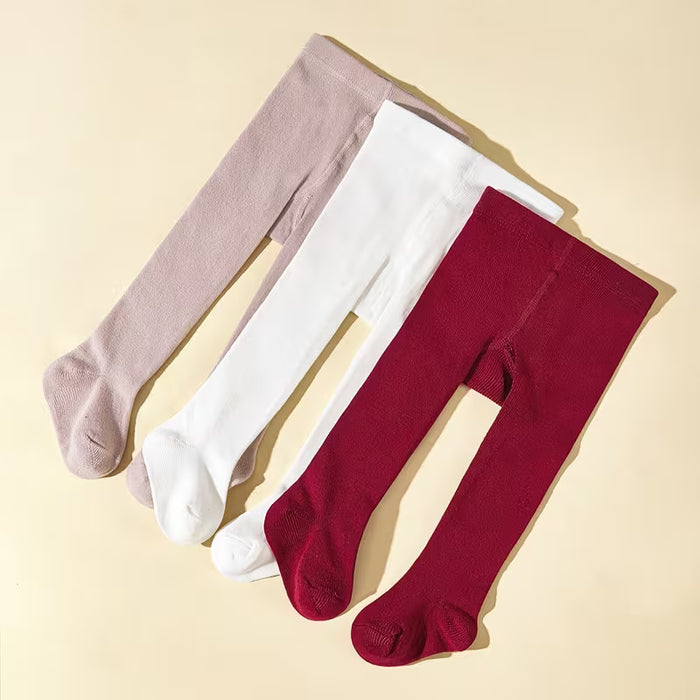 3 piezas de medias acrílicas para niña, gruesas para el calor de otoño/invierno
