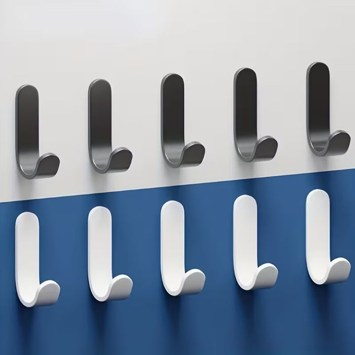 6 Ganchos de pared multifuncionales | Perfectos para organizar llaves, ropa, toallas, etc.