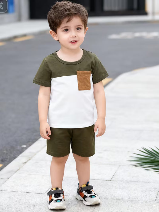 Conjunto de Camiseta de Manga Corta y Shorts - Perfecto para Actividades al Aire Libre