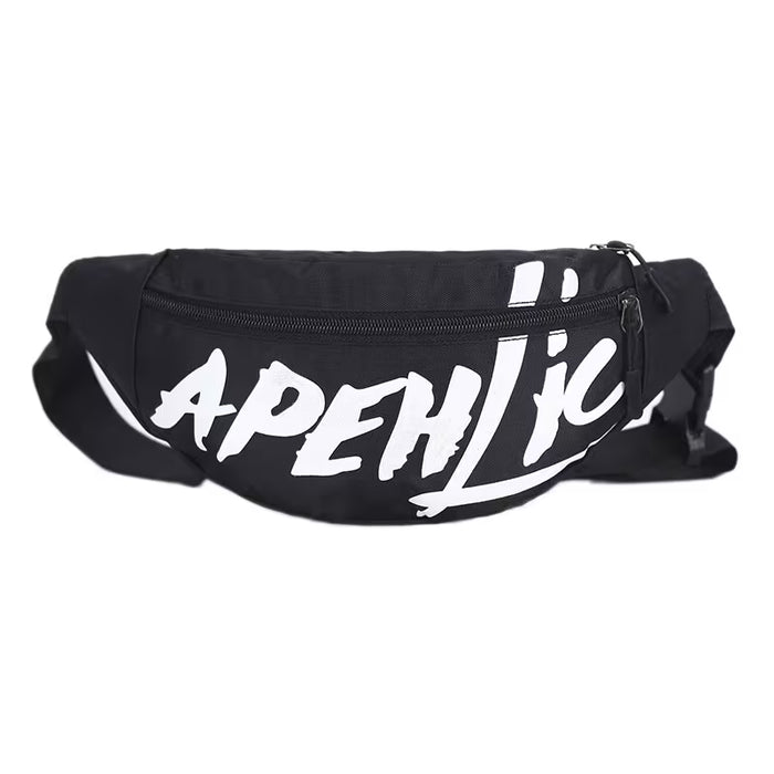Riñonera tipo bandolera para mujer, estilo urbano con letras