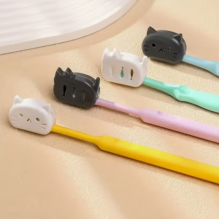 SHEIN Juego de 4 piezas, Clip protector de cepillo de dientes portátil para el hogar y viajes