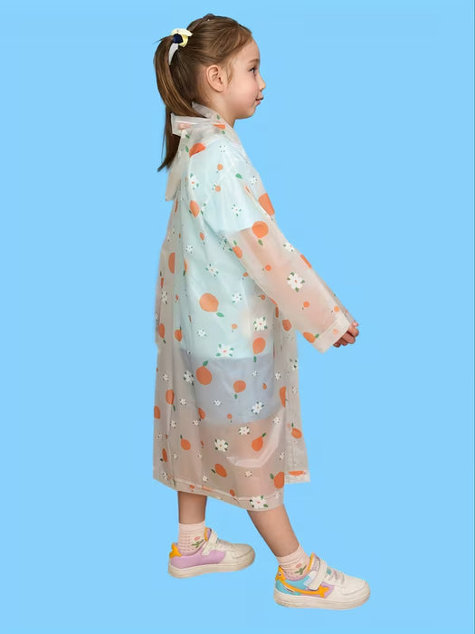Impermeable estampado de alta calidad, a la moda y reutilizable para niños