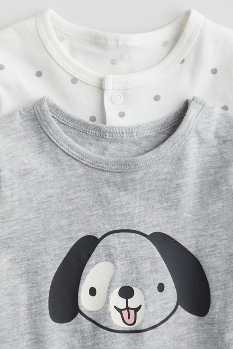 H&M Monos de pijama de algodón jersey (paquete de 2)