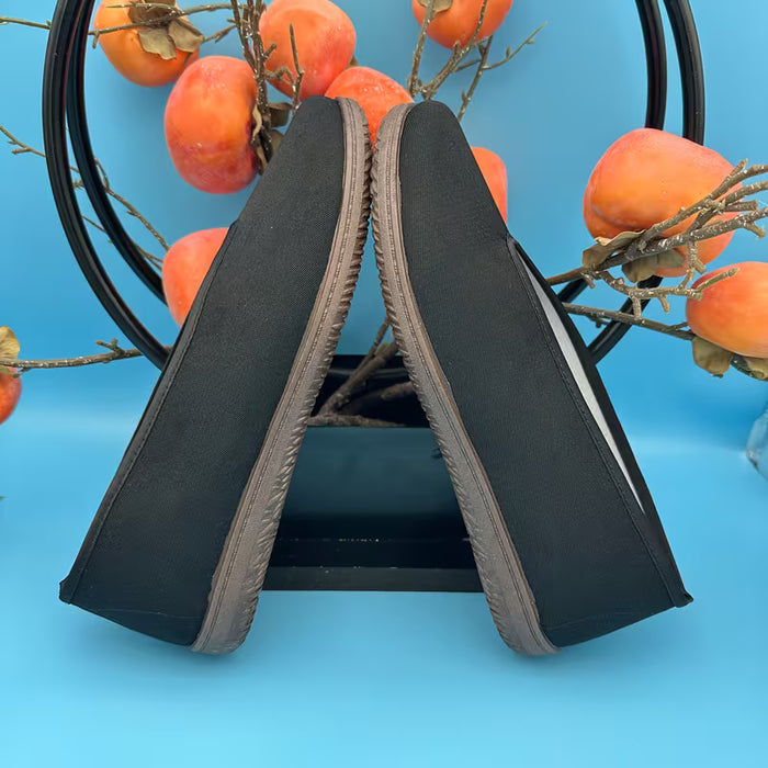 Zapatos casuales para niños y boca redonda estilo Old Beijing, zapatos de Kung Fu