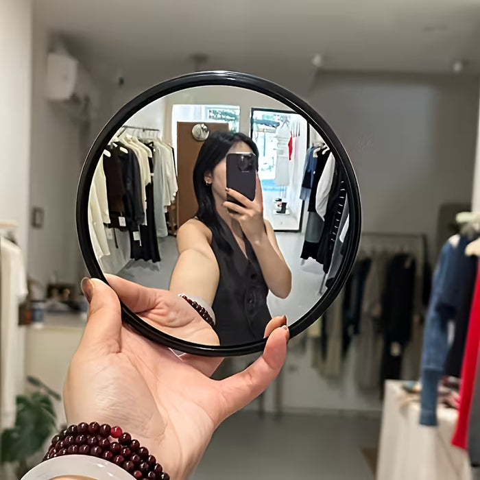 1 Espejo Redondo de Estilo Decorativo con Amplio Ángulo de Visión, Fácil Instalación