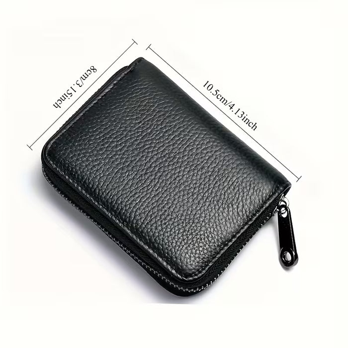 Billetera para hombre con compartimento con cremallera, para organizar y proteger tus esenciales