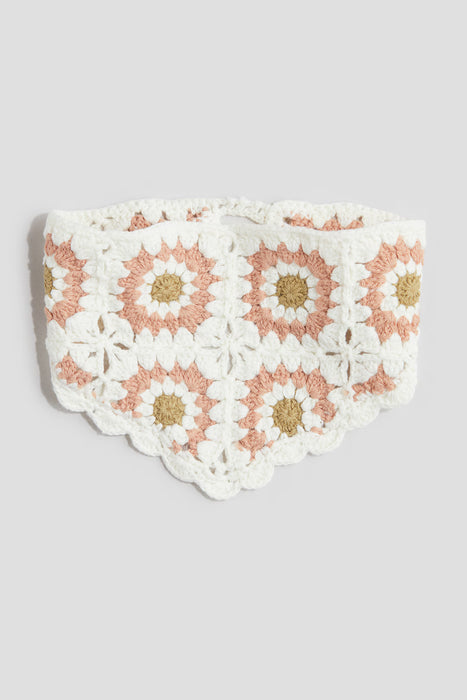 H&M Babero con aspecto de ganchillo