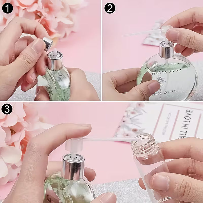 Set de Recarga de Perfume de 16: Embudo de Plástico, Pipeta, Gotero y Dispensador de Perfume