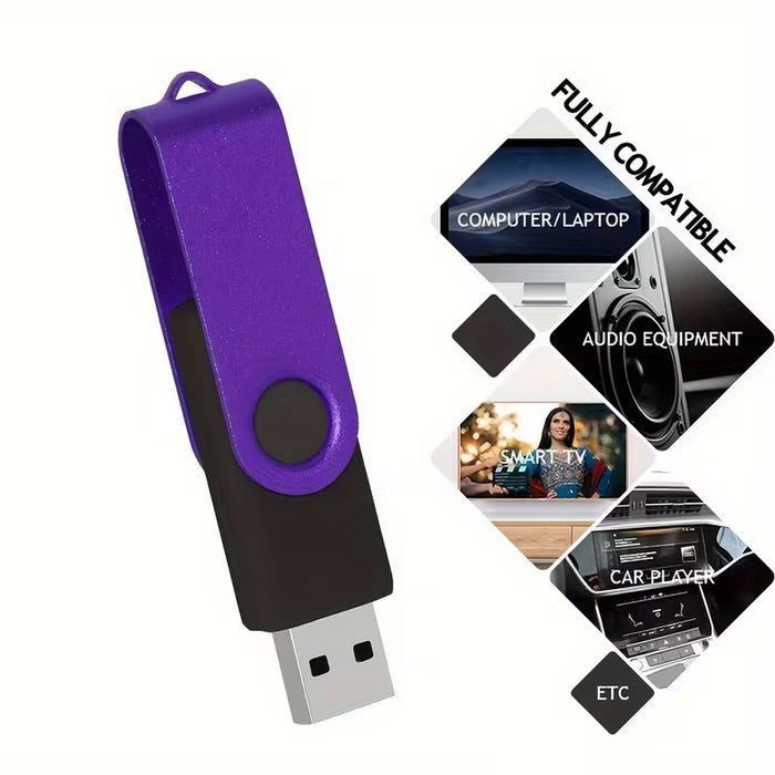 2pcs de USB Flash Drive 256MB, Disco USB de Alta Velocidad con Diseño Metálico