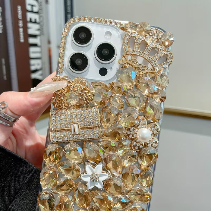 Estuche de Lujo para iPhone 16 Pro Max con Corona Real