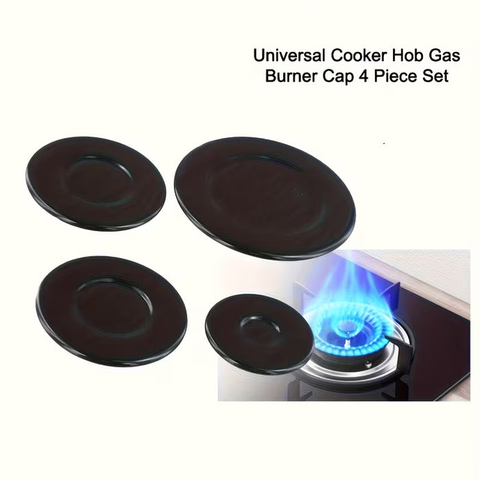 Juego de 4 Cubiertas para Quemadores de Estufa de Gas SABAF - Elegante