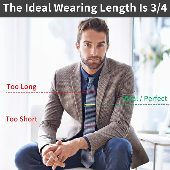 TUWAFE 6 piezas de pinzas para corbata para hombre