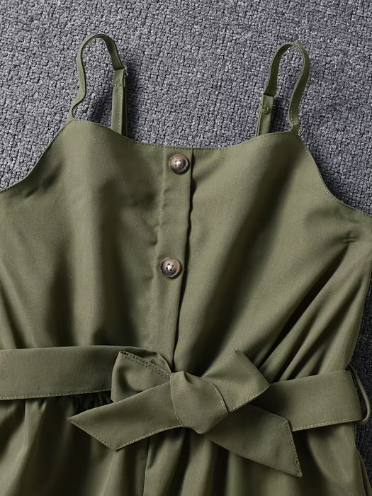 Conjunto de 2pcs camiseta versátil y un mono para actividades casuales