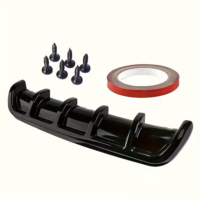 Diffusor Trasero de Aleta de Tiburón Negro, Accesorios de Reflector de Flujo de Aire