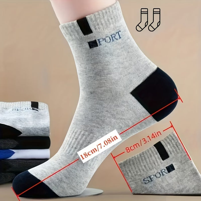 3 Pares de Calcetines para Hombre Transpirables Anti-Olor Absorbentes del Sudor