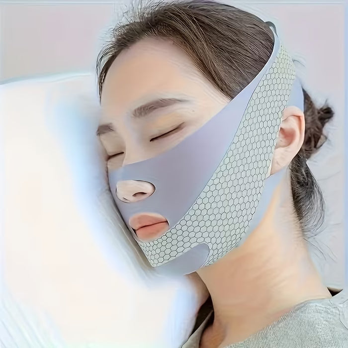 2 Piezas Mascarilla Levantamiento Facial en Forma de V Reutilizable para Reducir la Papada