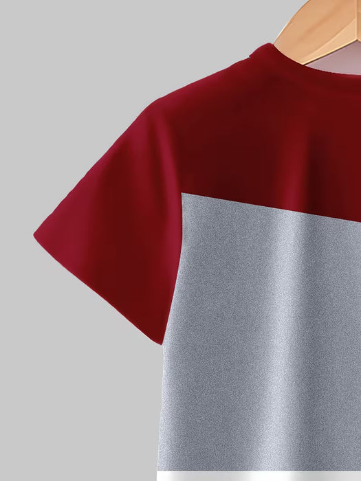 Conjunto de moda para niños: camiseta y pantalón corto con estampado 3D