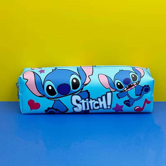 SHEIN Estuche Grande de PU con Tema de Stitch de , Ideal para Escuela y Oficina