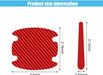 8 protectores contra arañazos para manijas de puerta de automóvil de fibra de carbono - Quierox - Tienda Online