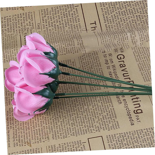 8 Uds Flor Artificial Rosa Cabeza de Flor decoración - Quierox - Tienda Online