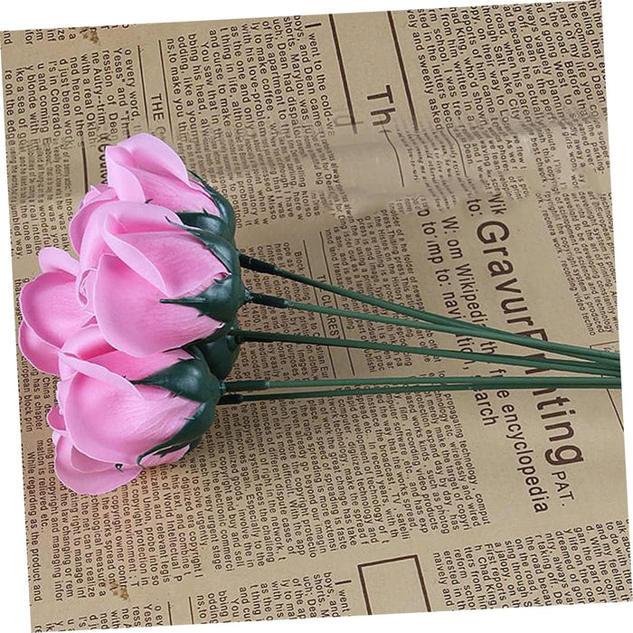 8 Uds Flor Artificial Rosa Cabeza de Flor decoración - Quierox - Tienda Online