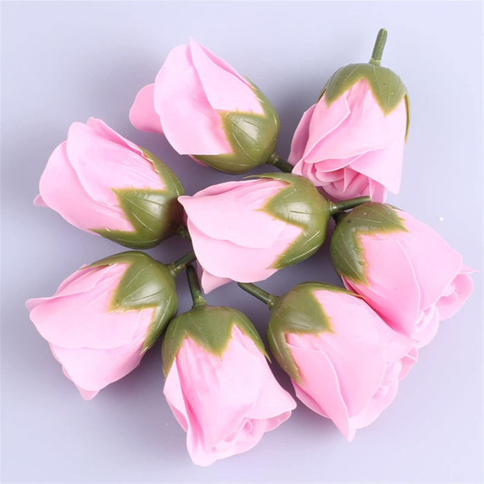8 Uds Flor Artificial Rosa Cabeza de Flor decoración - Quierox - Tienda Online