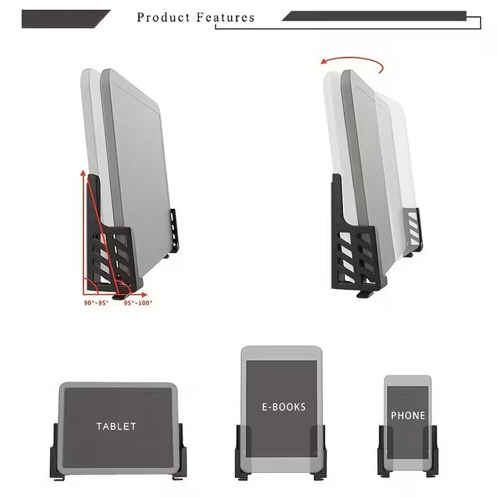 Shein Soporte para teléfono móvil con ranura para dos tarjetas y ángulo ajustable, para tableta, ordenador