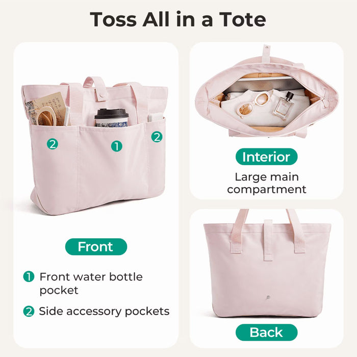 Bolso portátil tote plegable BAGSMART para mujer, con asa superior, ideal para viajes