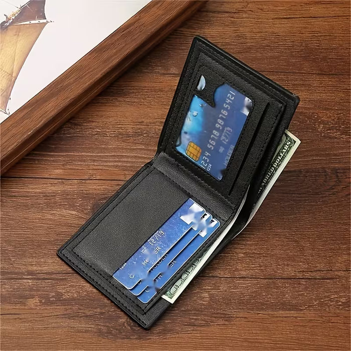 Billetera Bifold para Hombre, Moderna y a la Moda, para Múltiples Tarjetas