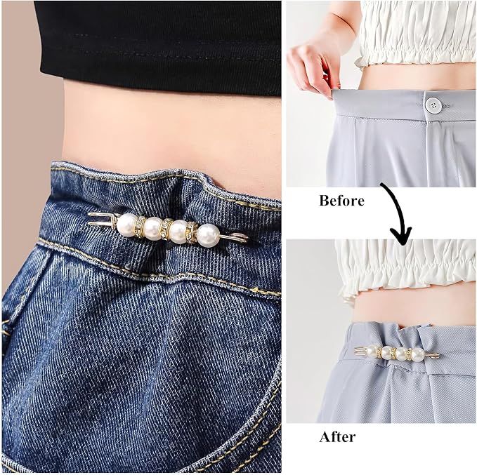 Shein 10 unidades de broches de chal de suéter de perlas falsas de diseños aleatorios