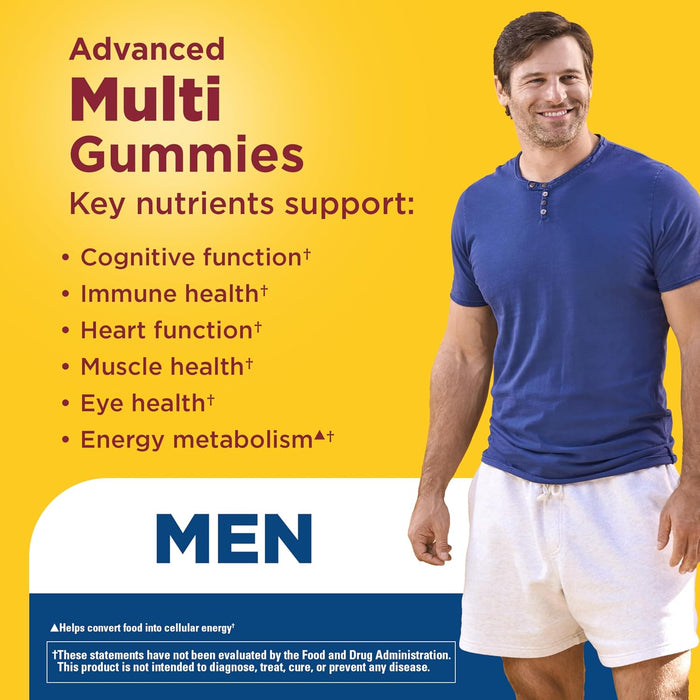 Nature Made Gomitas multivitamínicas avanzadas para él, 90 gomitas