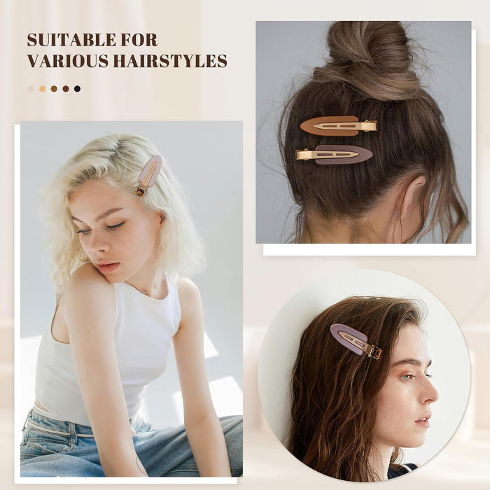 10 pinzas para el cabello planas, sin pliegues ni dobleces, para estilizar, antideslizantes