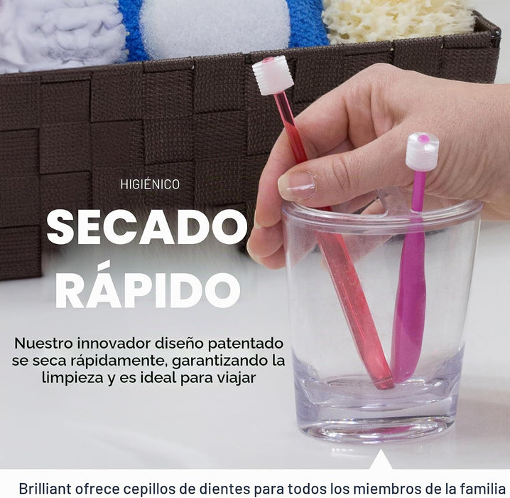 Brilliant Cepillo de dientes para niños Oral Care con cerdas suaves y cabeza redonda, para un niño