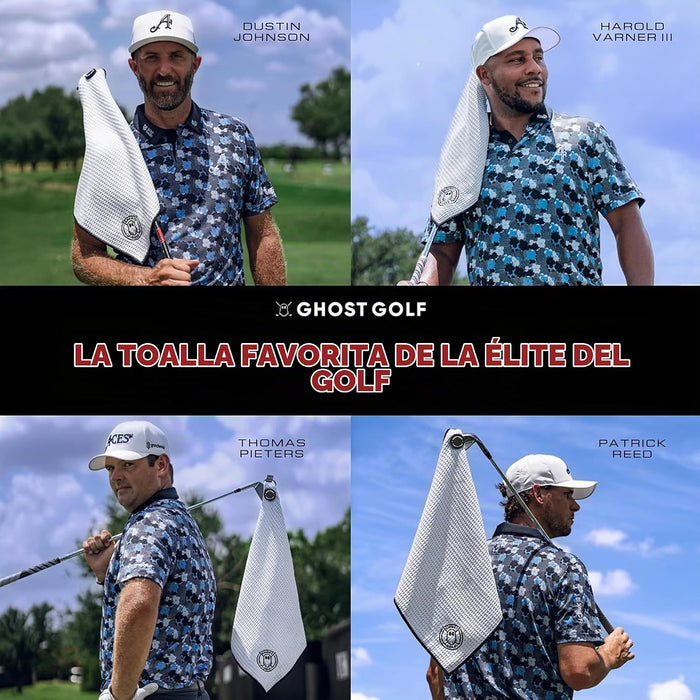 Ghost Golf Toalla magnética, color verde, toalla de golf de microfibra