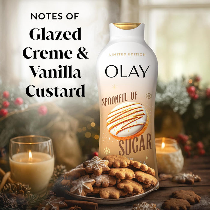 Olay Gel de Lavado Corporal para Mujeres, Hidratante y Humectante, Edición Festiva