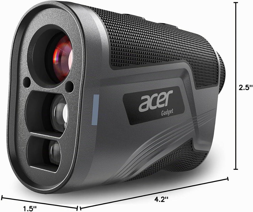 Telémetro de golf Acer Gadget con función de pendiente (activada/desactivada), 800/1200 yardas