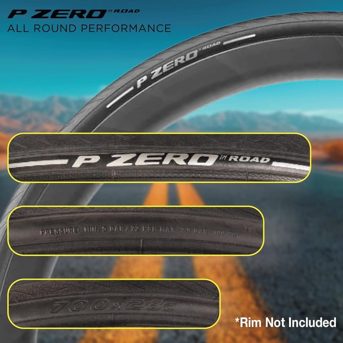 Neumático plegable PIRELLI P Zero Road 24-622 negro