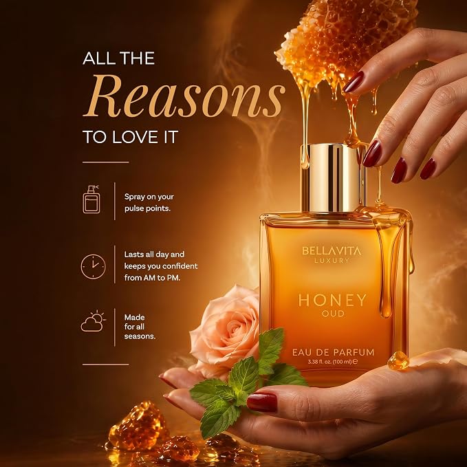 Perfume Bellavita Luxury Honey Oud Eau De Parfum 100 Ml